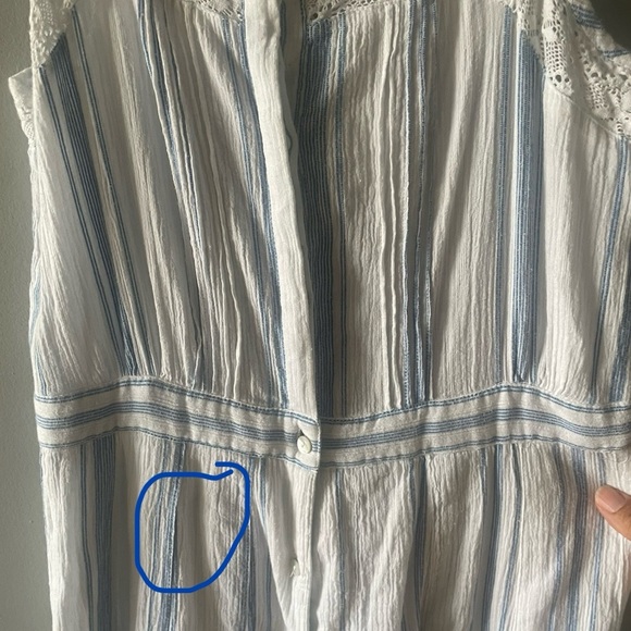 LoveShackFancy Dress M Eve Striped Maxi Prairie Dress $295 - Picture 14 of 15